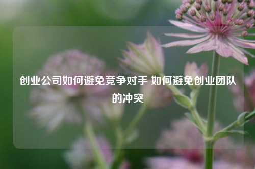 创业公司如何避免竞争对手 如何避免创业团队的冲突