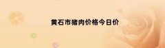 黄石市猪肉价格今日价