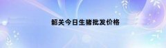 韶关今日生猪批发价格