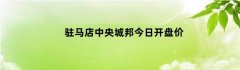 驻马店中央城邦今日开盘价