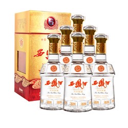 西凤酒 六年陈酿凤香型白酒45度500ml*6盒整箱6年陈礼盒年货送礼
