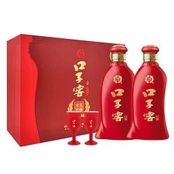 口子窖 六年型 兼香型白酒 52度 450ml*2瓶礼盒装 送礼宴请 中秋送礼