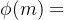\phi(m)