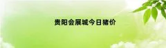 贵阳会展城今日猪价