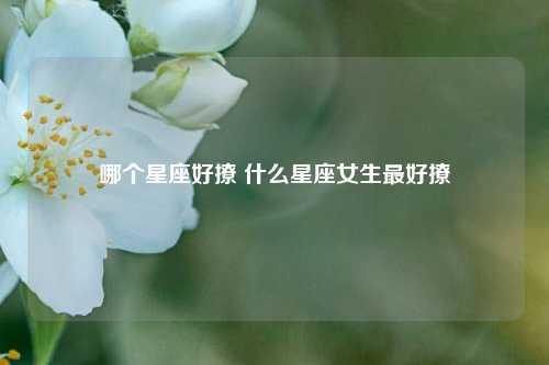 哪个星座好撩 什么星座女生最好撩