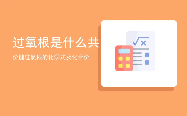 过氧根是什么共价键(过氧根的化学式及化合价)