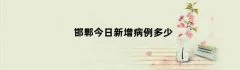 邯郸今日新增病例多少