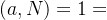 (a,N)=1