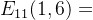 E_{11}(1,6)