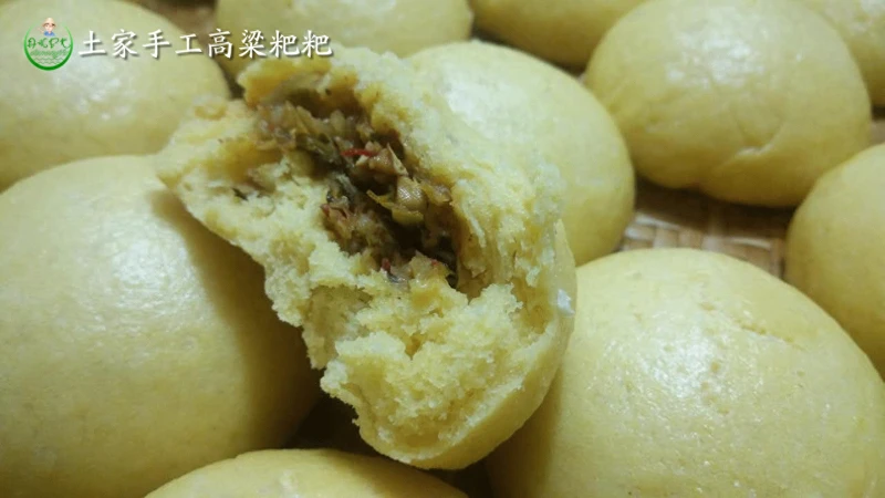 素食其实土家人也经常做,土家手工高粱粑粑健康粗粮每天早餐首选