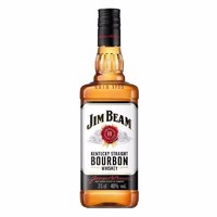 JIM BEAM 金宾 全球直采占边波本波旁威士忌美国洋酒柠檬沙瓦嗨棒 金宾白占边白750mL1瓶