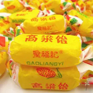 高粱饴软糖圣福记水果味糖老式怀旧软糖山东特产水果拉丝高粱糖