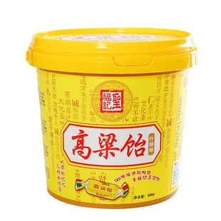 圣福记高粱饴糖Q弹软糖山东特产拉丝水果味高粱饴388g/桶什锦罐装
