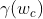 \gamma(w_{c})