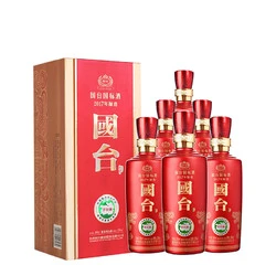 GUOTAI 国台 国标酒 53%vol 酱香型白酒 500ml*6瓶