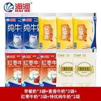 海河 多口味牛奶 180ml*10袋