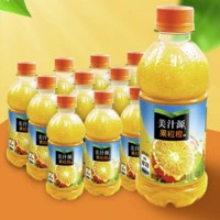 美汁源 可口可乐美汁源果粒橙300mlx12瓶含维C果汁迷你小瓶装夏季饮品