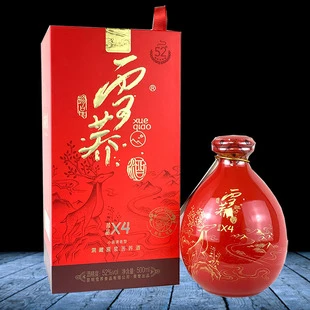 云南特产酒雪荞 珍品X4苦荞酒52度洞藏原浆500ml/瓶小曲清香型酒