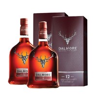88VIP：THE DALMORE 大摩 12年 单一麦芽 苏格兰威士忌 700ml*2瓶