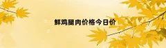 鲜鸡腿肉价格今日价
