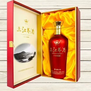 三江荞酒V6云南特产酒礼盒兰坪怒江苦荞酒500ml瓶红瓶 52度清香型