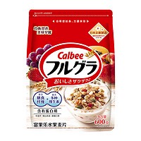 88VIP：Calbee 卡乐比 原味水果麦片 600g*1袋 即食代餐早餐