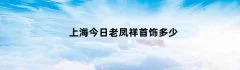 上海今日老凤祥首饰多少