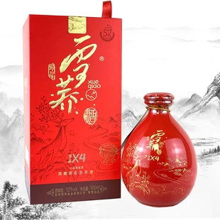 云南特产酒雪荞 珍品X4苦荞酒52度洞藏原浆500ml/瓶