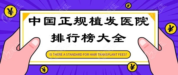 中国正规植发医院排行榜大全