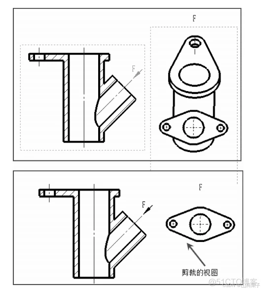 SolidWorks2023工程图：辅助视图+裁剪视图_SOLIDWORKS_08