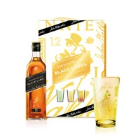 JOHNNIE WALKER 尊尼获加 洋酒 12年黑方黑牌自在Highball礼盒500ml 苏格兰调和型威士忌