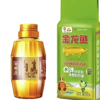 金龙鱼 胡姬花 金龙鱼 清香稻500g+胡姬花古法小榨花生油158ml