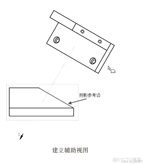SolidWorks2023工程图：辅助视图+裁剪视图_线或_03