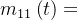 m_{11}\left ( t \right )