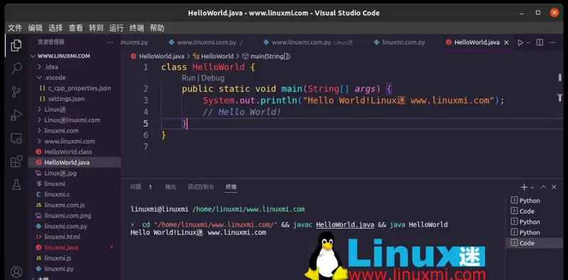 java输出语句格式(使用java输出helloworld)