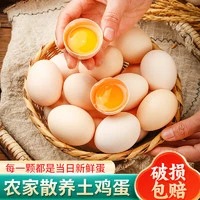 耕果妙 农家散养土鸡蛋 40枚 40g