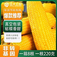 移动端、京东百亿补贴：巡天上谷 黄糯玉米 220克*8支