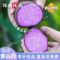 京地达 江西赣南紫山药紫淮山紫薯净重3斤(单果250g+)新鲜源头直发包邮