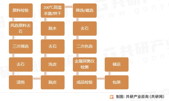 脱皮芝麻生产工艺流程