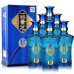 景芝 一品景芝 蓝淡雅 芝麻香型白酒52度 500ml*6瓶整箱高端送礼