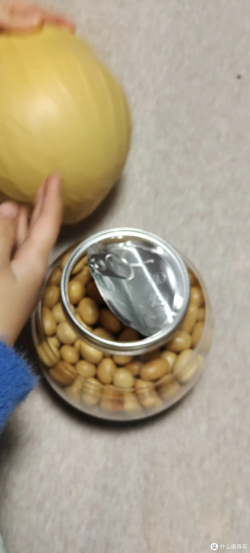 香港超级大个的鱼皮花生罐头/佰斯纳特大颗粒裹衣花生罐装坚果炒货干果零食80后怀旧休闲