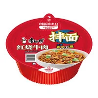 康师傅 方便面 干拌面 红烧牛肉面130g单盒
