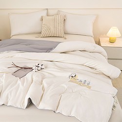 MUJI 無印良品 无印良品新疆棉花被子冬被夏凉空调被芯春秋被子母被棉被四季通用