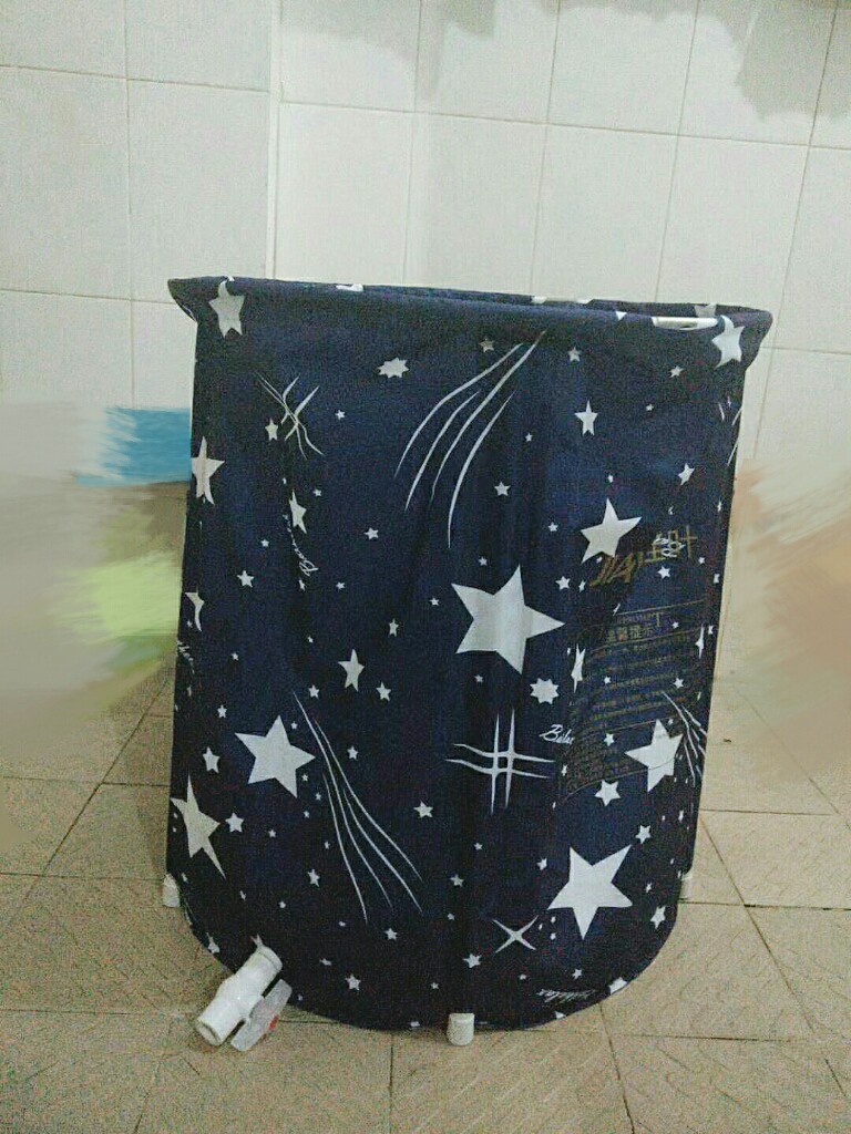 折叠泡澡桶小空间大享受用了挺久了，宝妈的亲自使用干吼