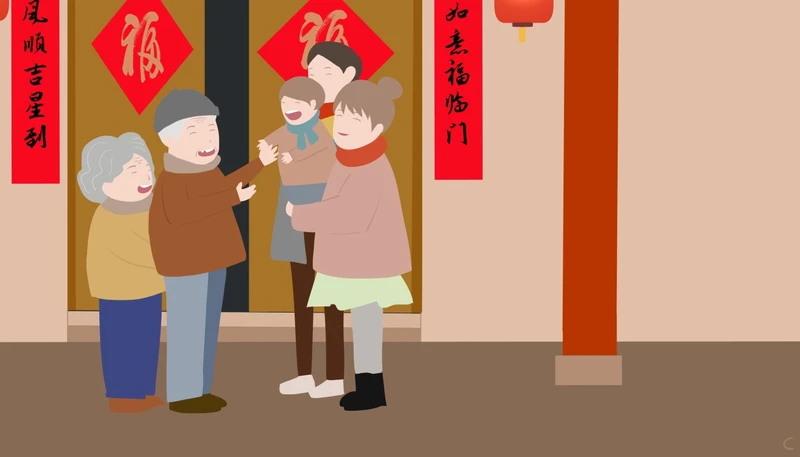 春节时为什么门后要放甘蔗呢