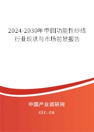 2024-2030年中国功能性纱线行业现状与市场前景报告 2024-2030年中国功能性纱线行业现状与市场前景报告