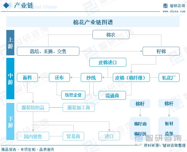 棉花产业链图谱