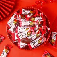 百亿补贴：Dove 德芙 4.5g香浓黑巧克力袋装500g结婚婚庆喜糖休闲零食小吃糖果批发
