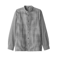MUJI 無印良品 男式棉水洗牛津立领衬衫