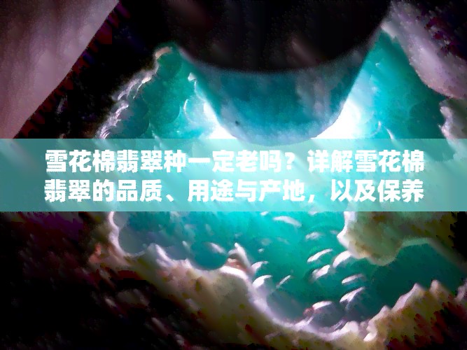 雪花棉翡翠种一定老吗？详解雪花棉翡翠的品质、用途与产地，以及保养方法与价格